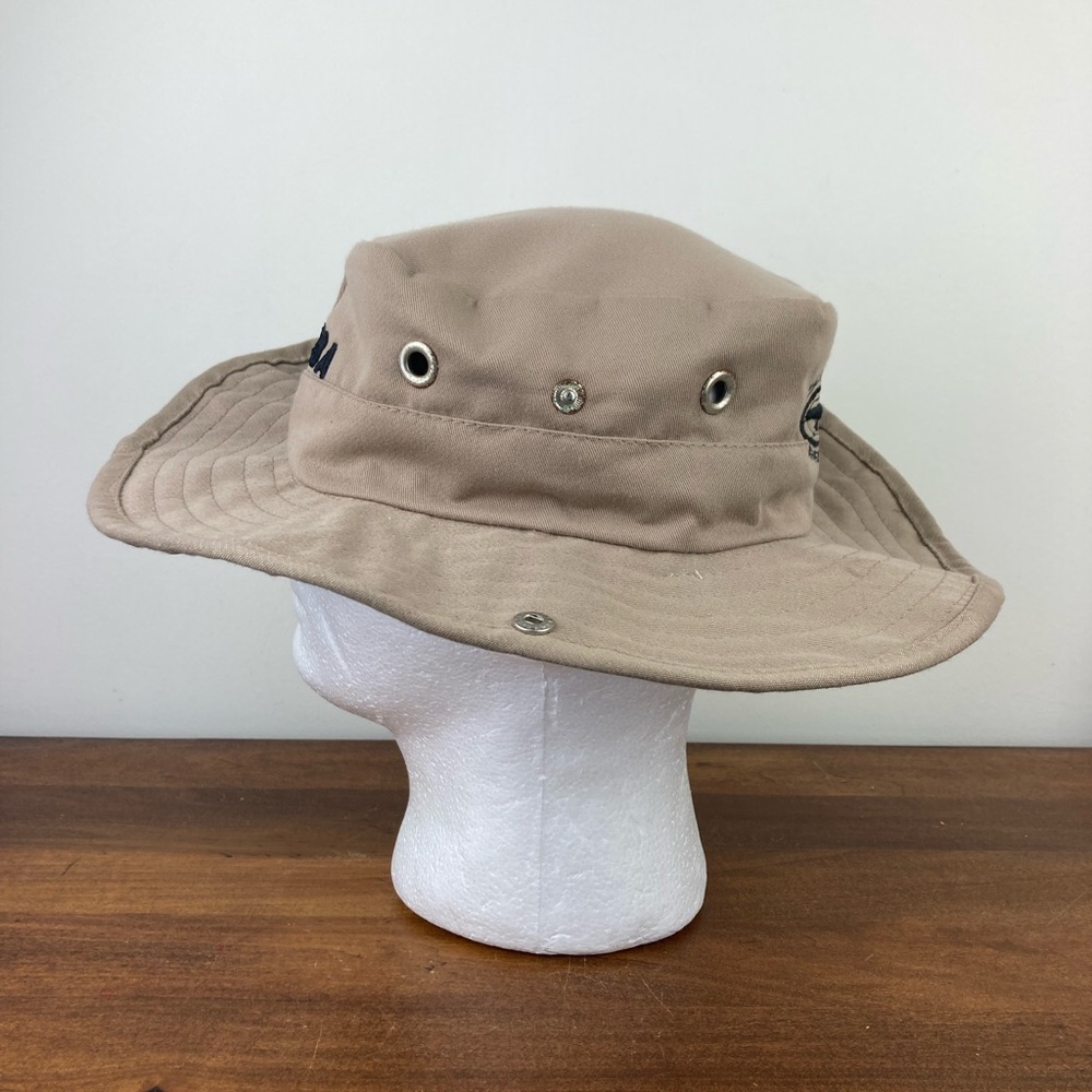 Aruba Sunset Beach Boonie Bucket Hat Desert Tan One Size Snap Sides Embroidered. - Picture 3 of 9